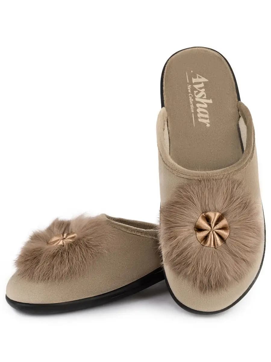 Тапочки домашние на танкетке - фото 1