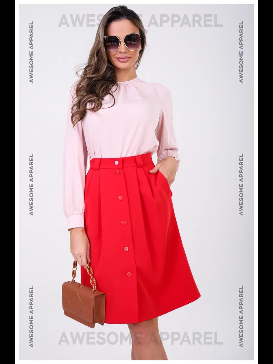 Юбка миди офисная