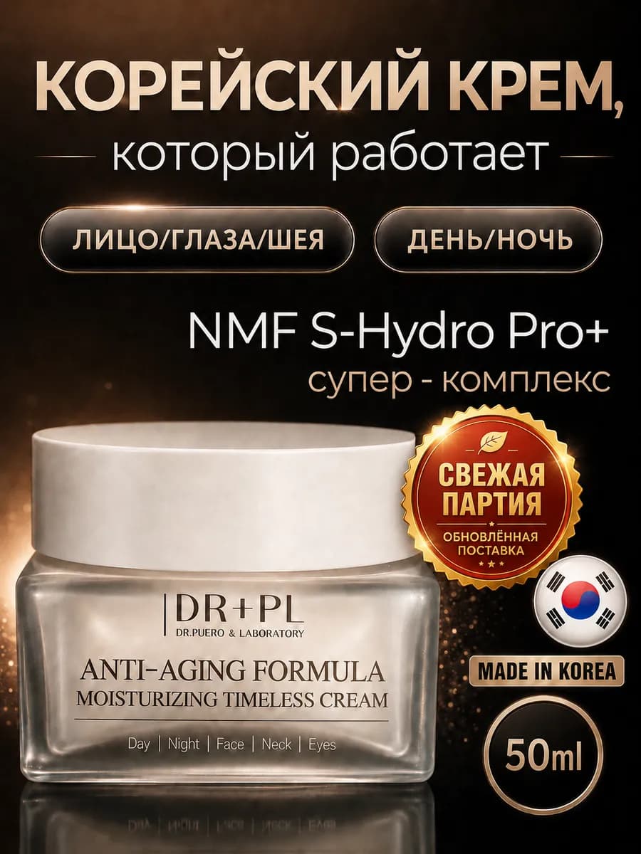 Антивозрастной увлажняющий крем для сухой кожи Корея