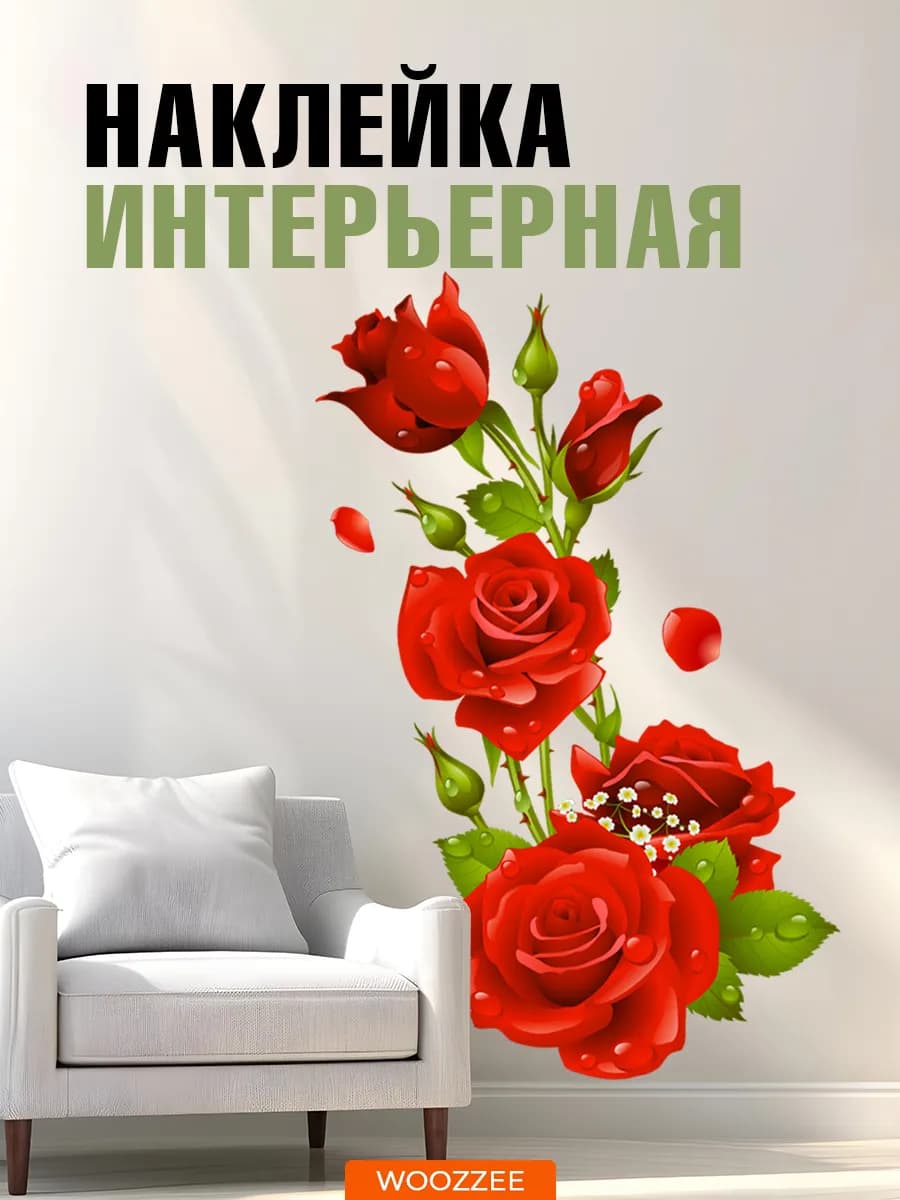 Интерьерная наклейка на стену для дома