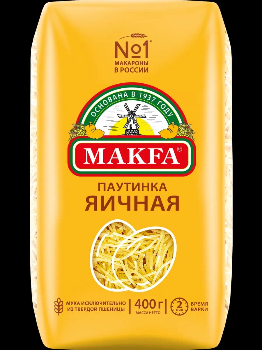 Макароны "Паутинка" яичная 400 г