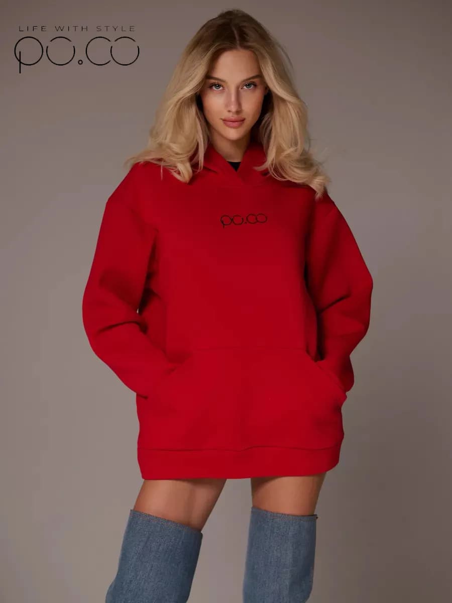 Худи оверсайз теплое