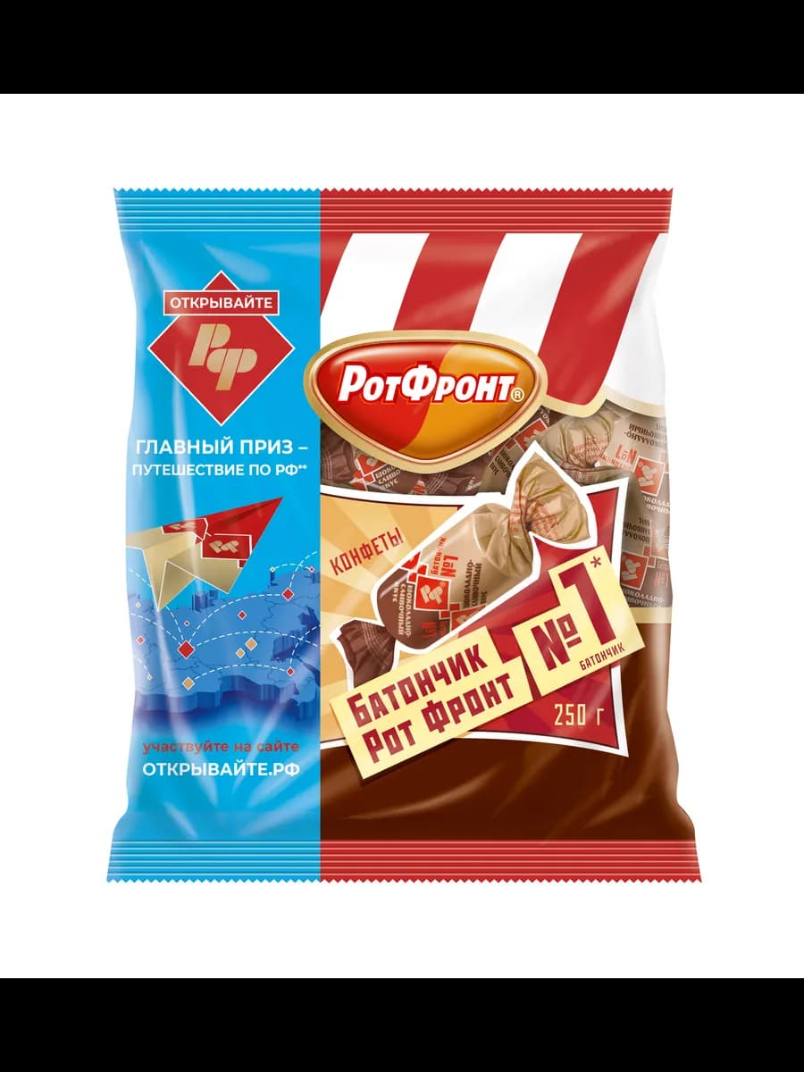 Конфеты Батончики шоколадно-сливочный вкус, 250 гр