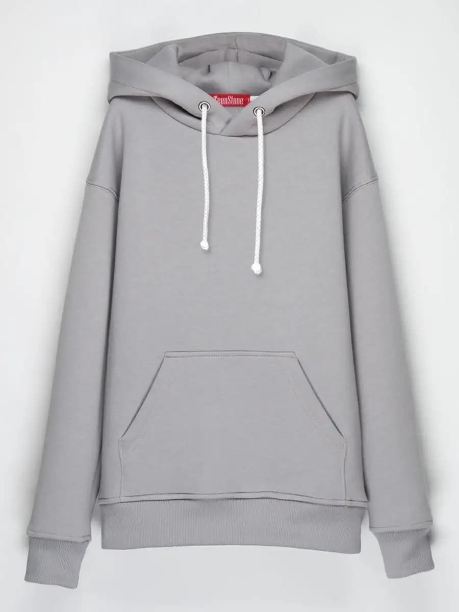 Худи с начёсом для подростка с капюшоном утепленное