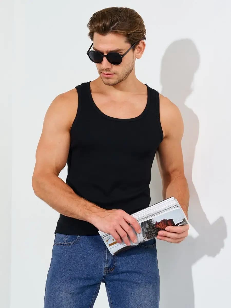 Майка спортивная однотонная