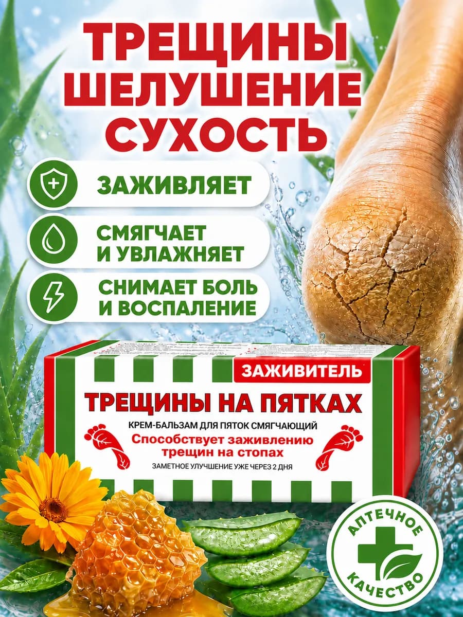 Крем для пяток от трещин и сухости