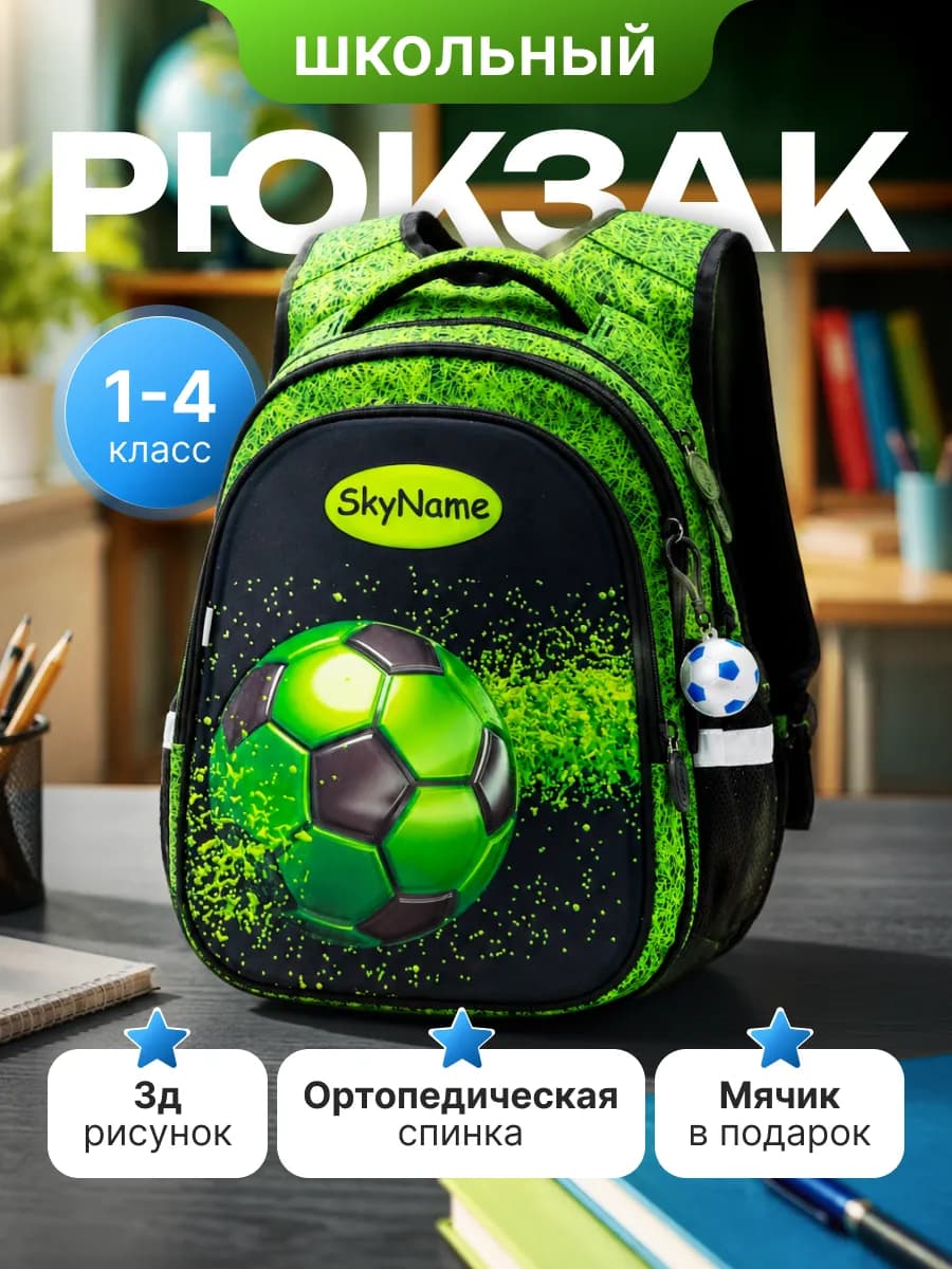 Рюкзак школьный 1-4 класс ортопедическая спинка 17л