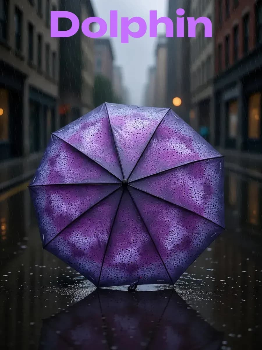 Зонт полуавтомат складной