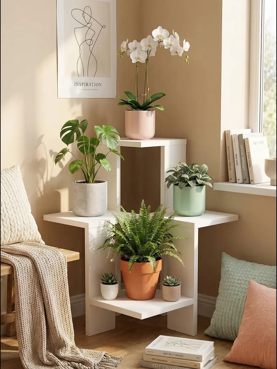 Напольная, навесная подставка для цветов и растений