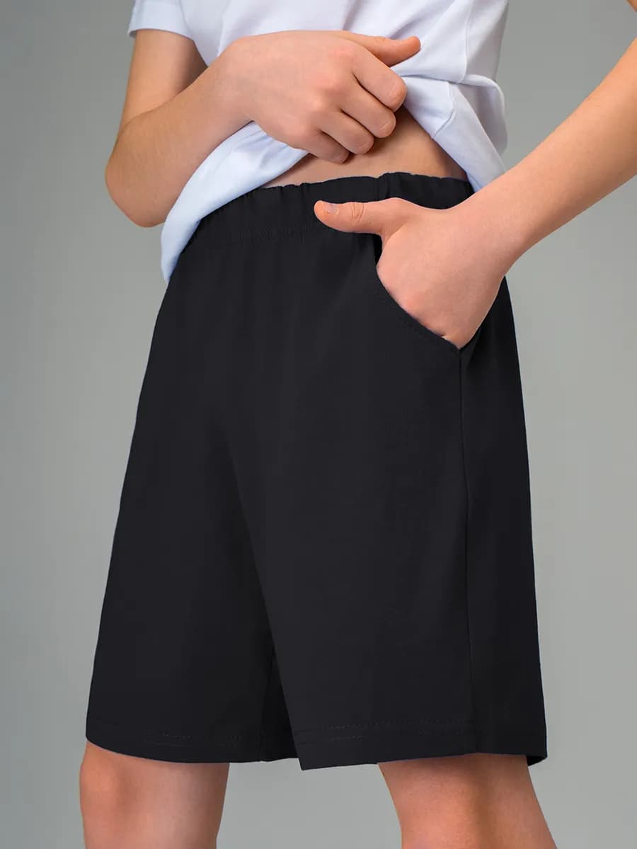 Шорты детские для физкультуры школьные трикотажные