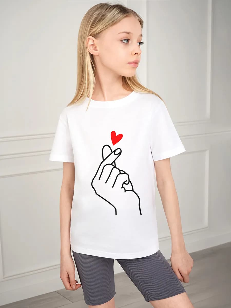 Футболка с принтом детская хлопковая