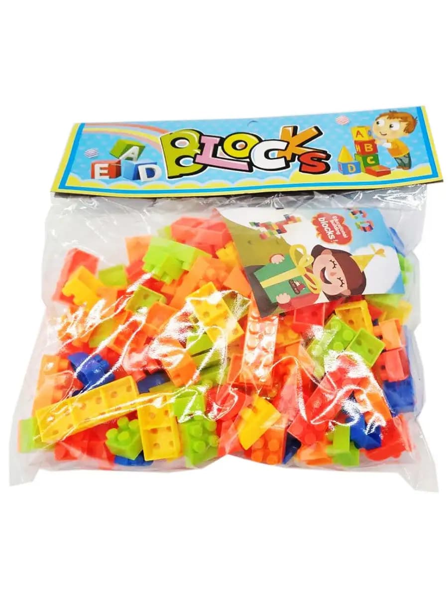 Конструктор детский блочный "Яркие блоки", 115 деталей