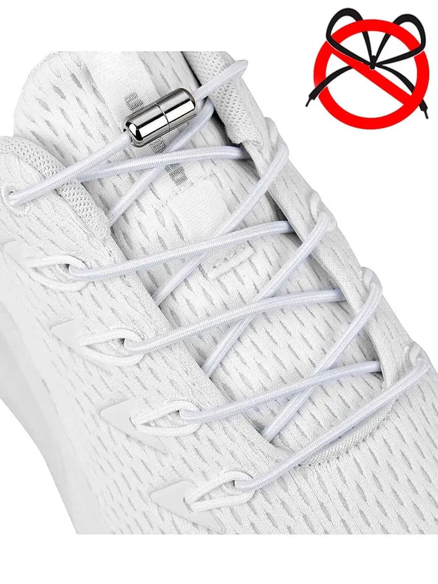 Эластичные круглые шнурки резинки для обуви 100 см