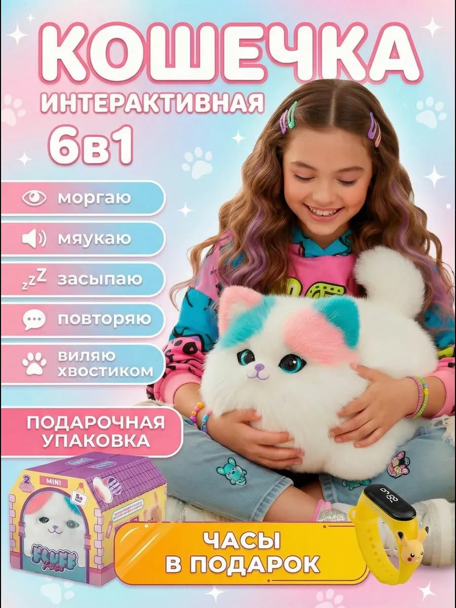 Интерактивная игрушка Кошка