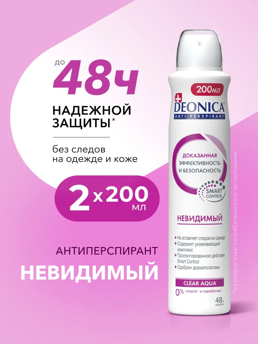 Дезодорант антиперспирант женский спрей 2 шт по 200 мл