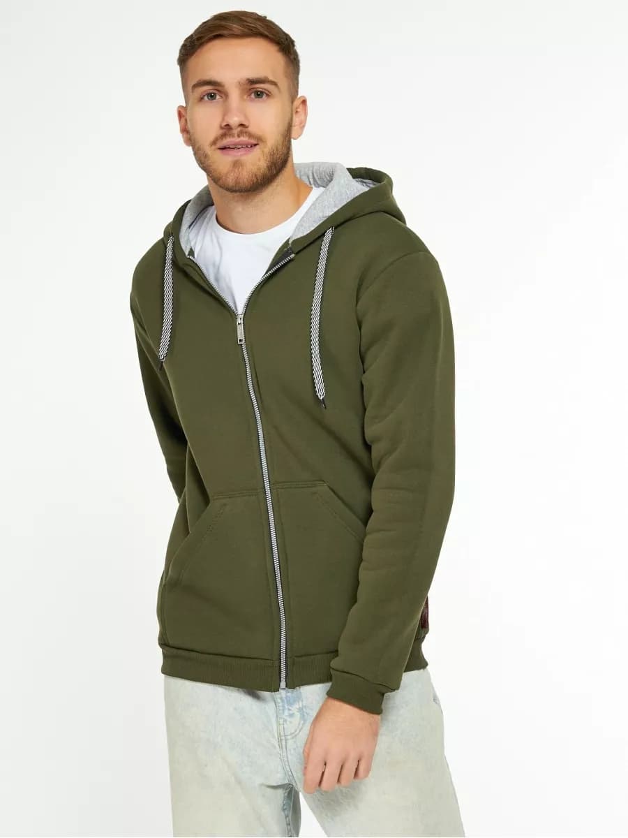 Худи молнии с капюшоном