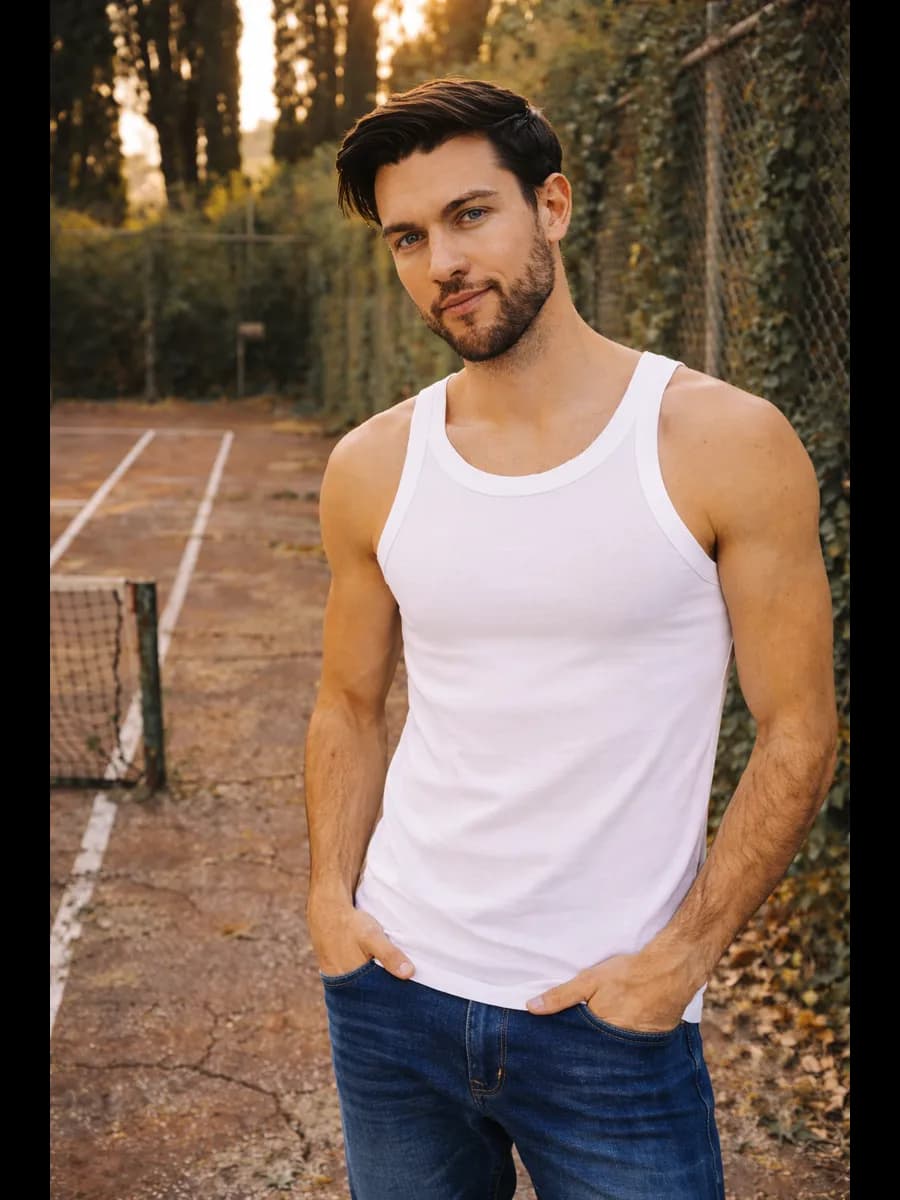 Майка бельевая больших размеров хлопок