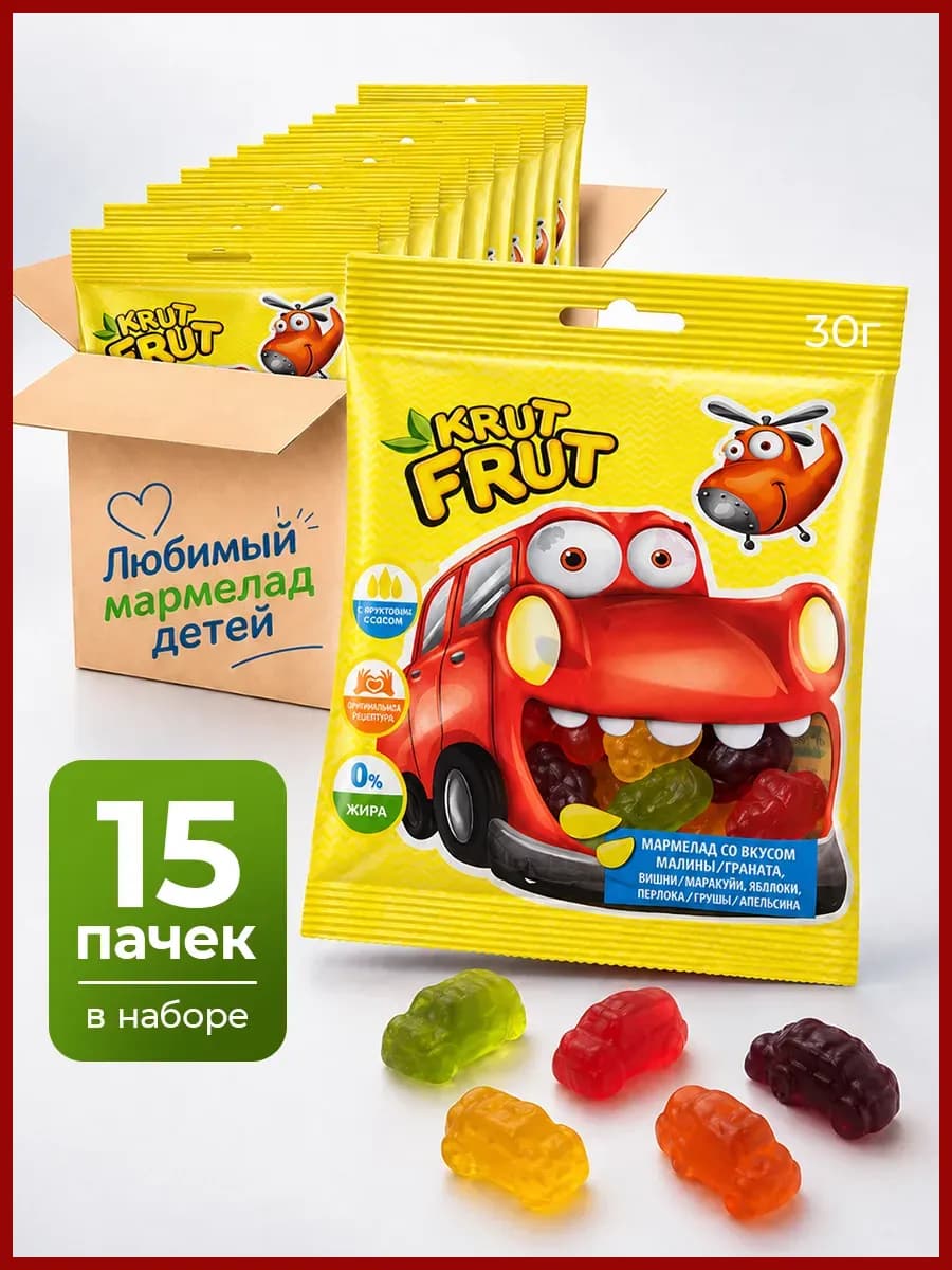 Мармелад жевательный Krut Frut сладкий подарок детям