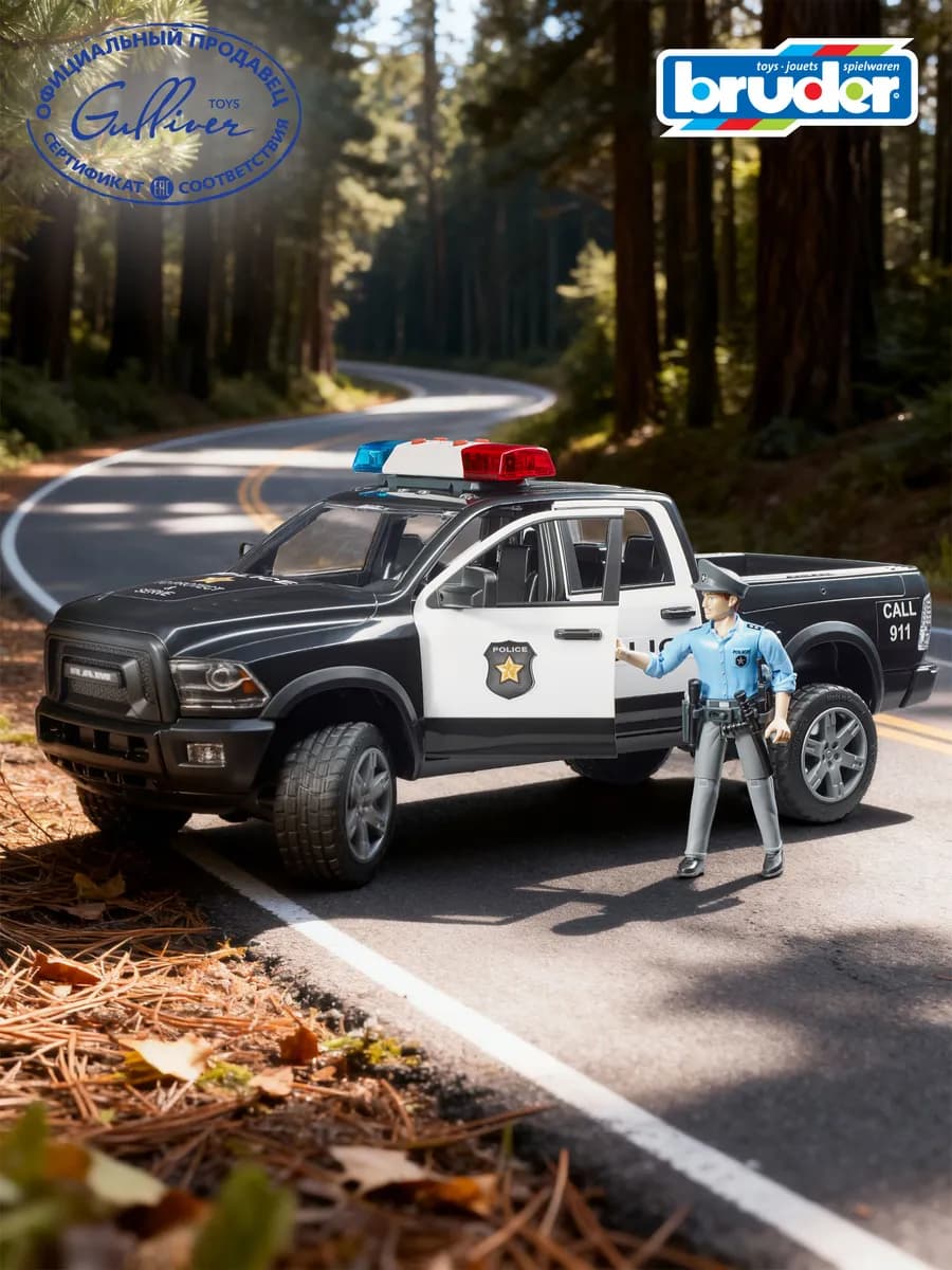 Полицейская машинка Внедорожник RAM 2500 с фигуркой