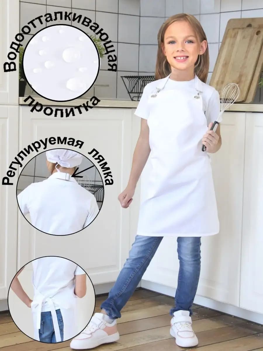 Фартук детский школьный рисование трудов