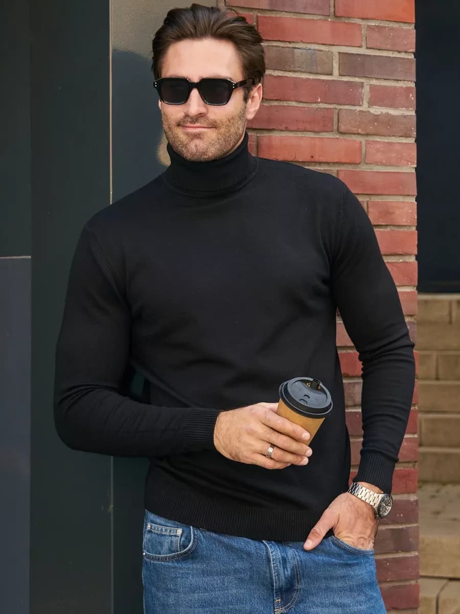 Водолазка с горлом теплая кашемир большие размеры