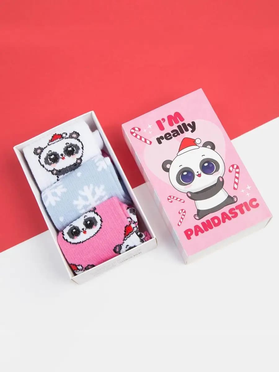 Носки детские 3 пары в подарочной упаковке