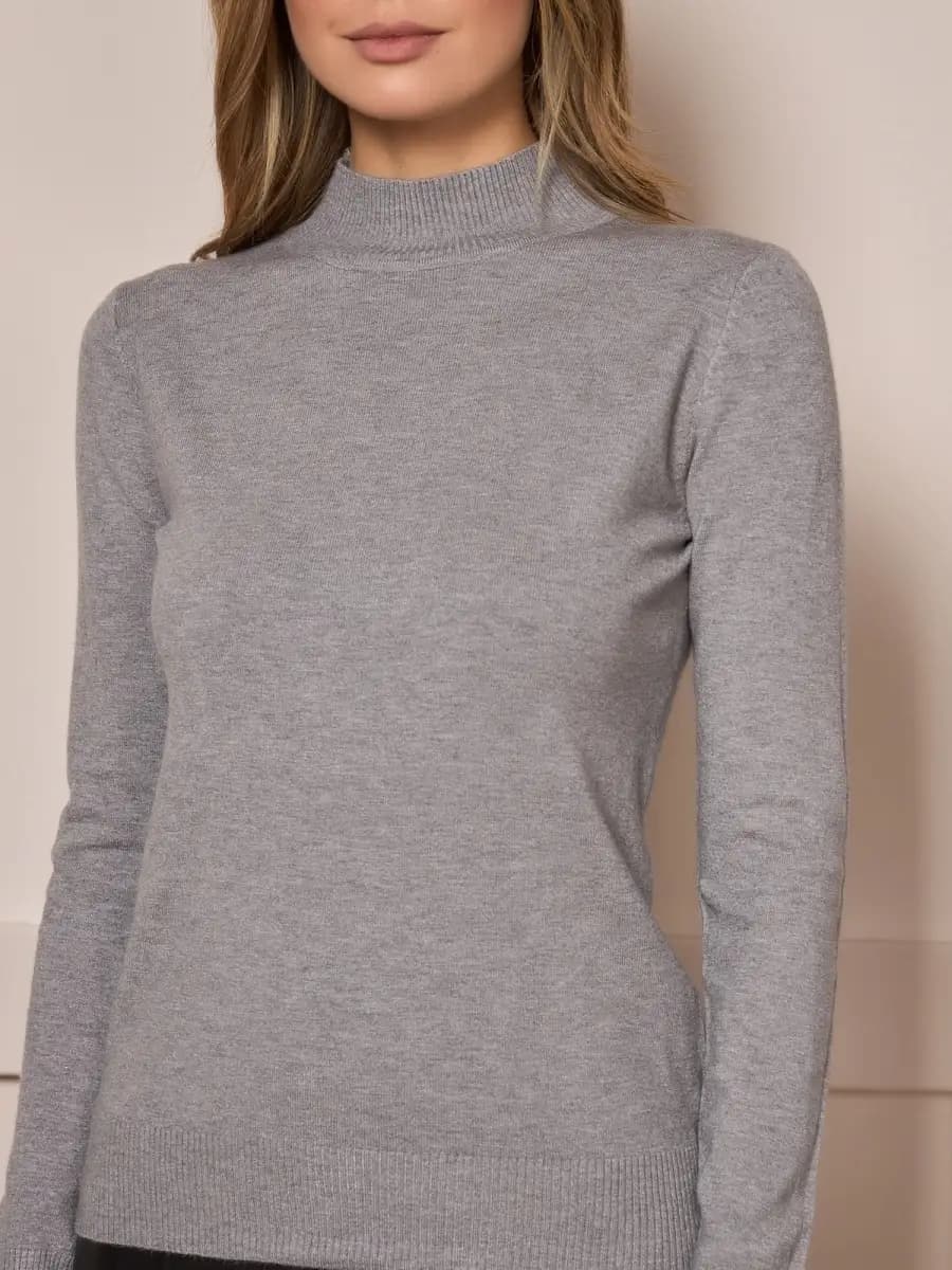 Женская водолазка без горла подростковая обтягивающая легкая