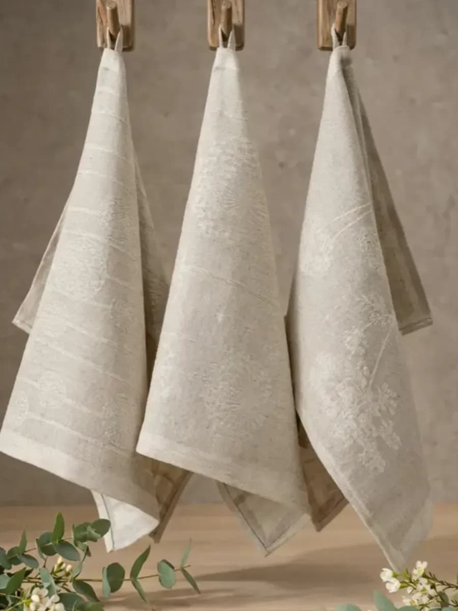 Белорусский лен. Полотенце кухонное. Набор из 3-х шт. 47х70