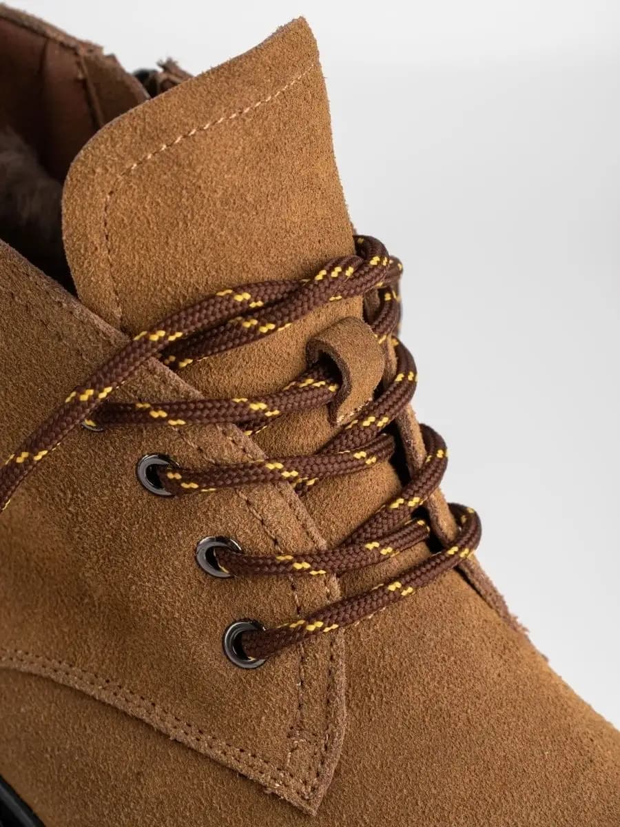 Шнурки круглые для обуви толстые длинные коричневые 120 см