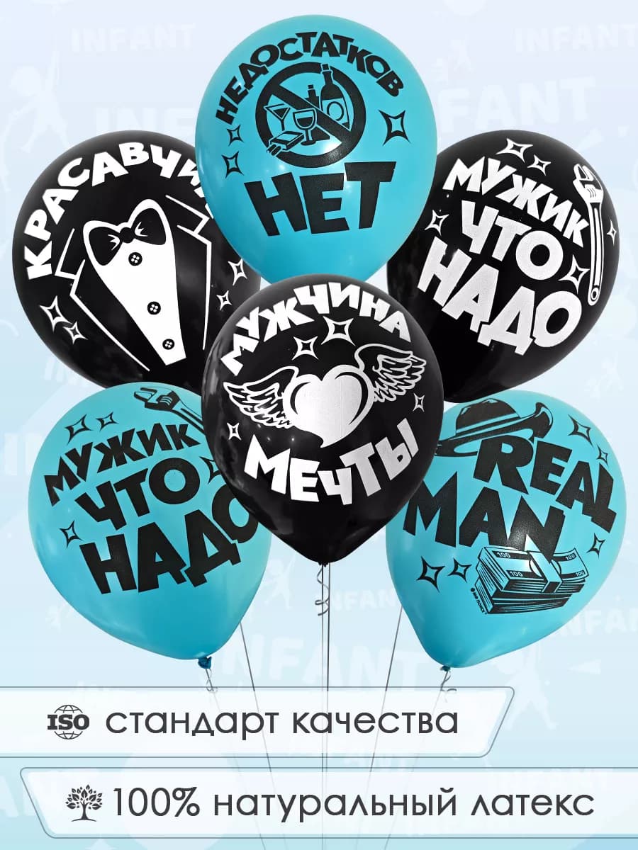 Шары с Днем рождения мужчине