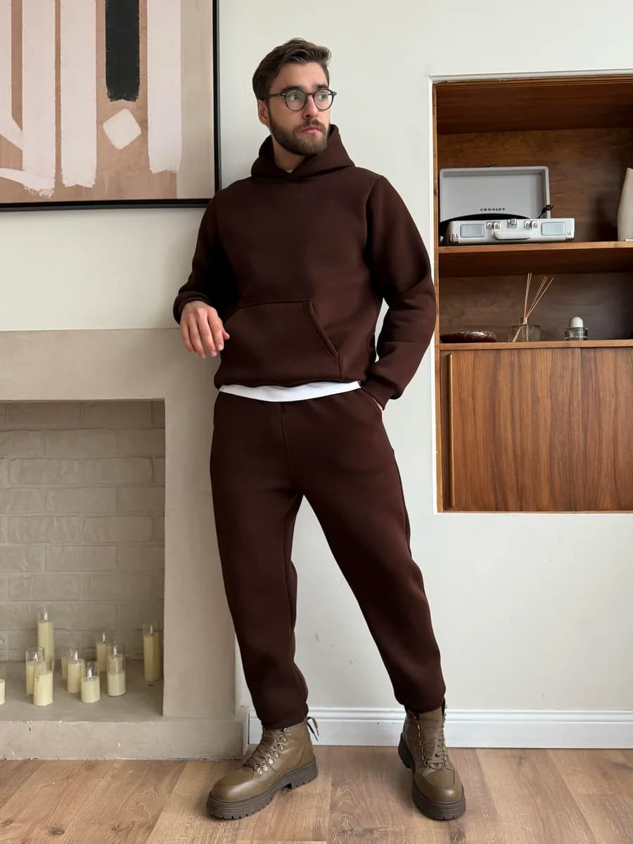 Спортивный костюм теплый с начесом