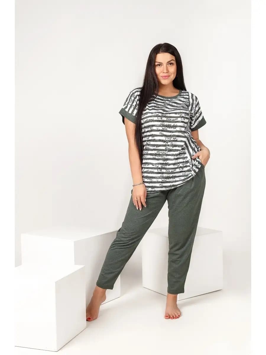 Костюм повседневный домашний с брюками