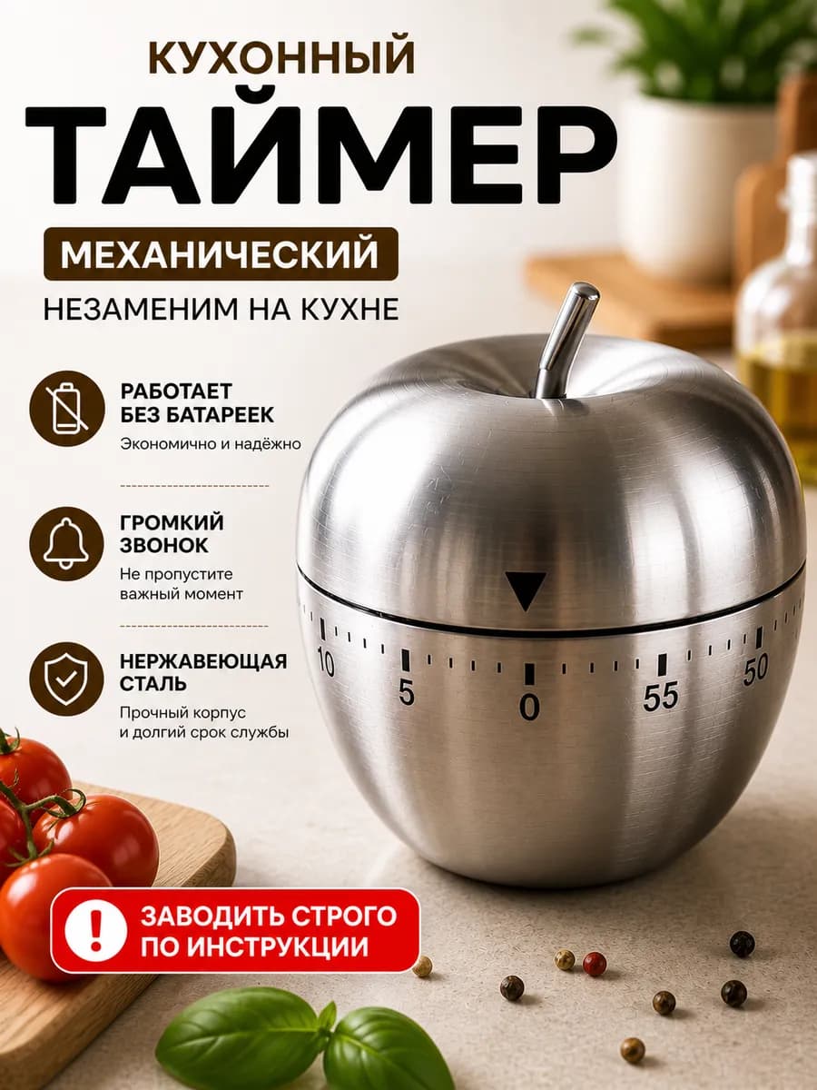 Таймер кухонный механический, подарок