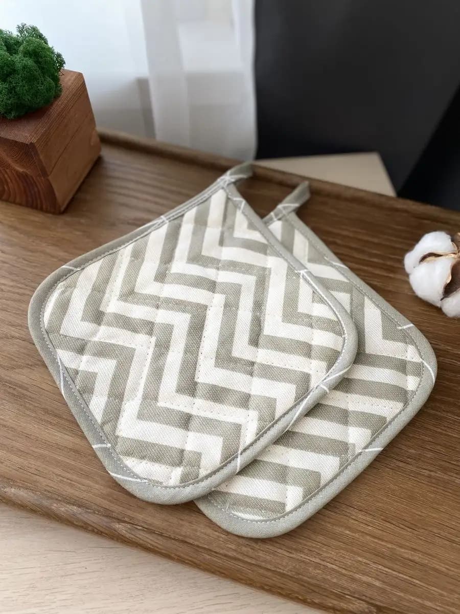 Прихватки кухонные для горячего набор 2 шт