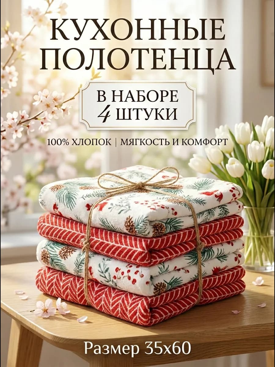 Полотенца кухонные набор
