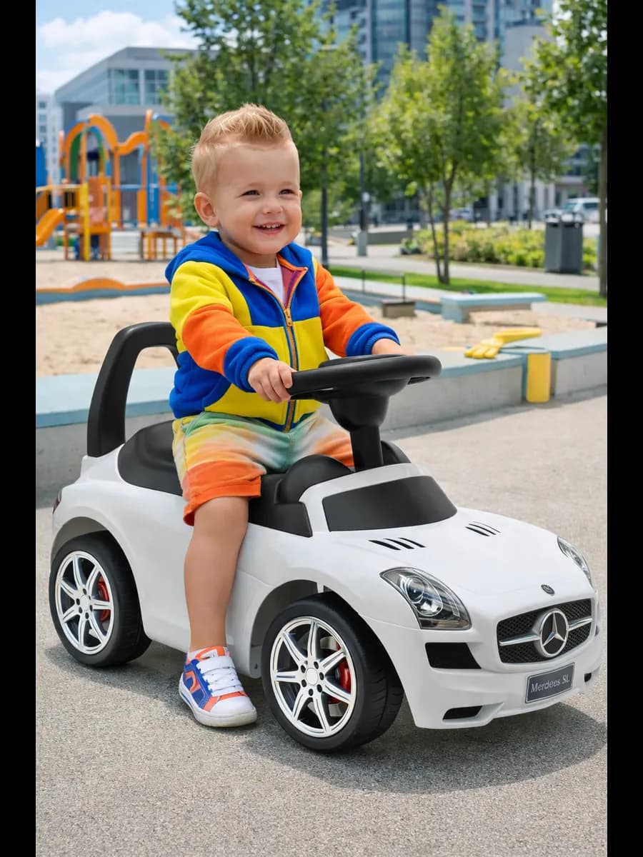 Пушкар игрушка каталка детская толокар машинка Mercedes
