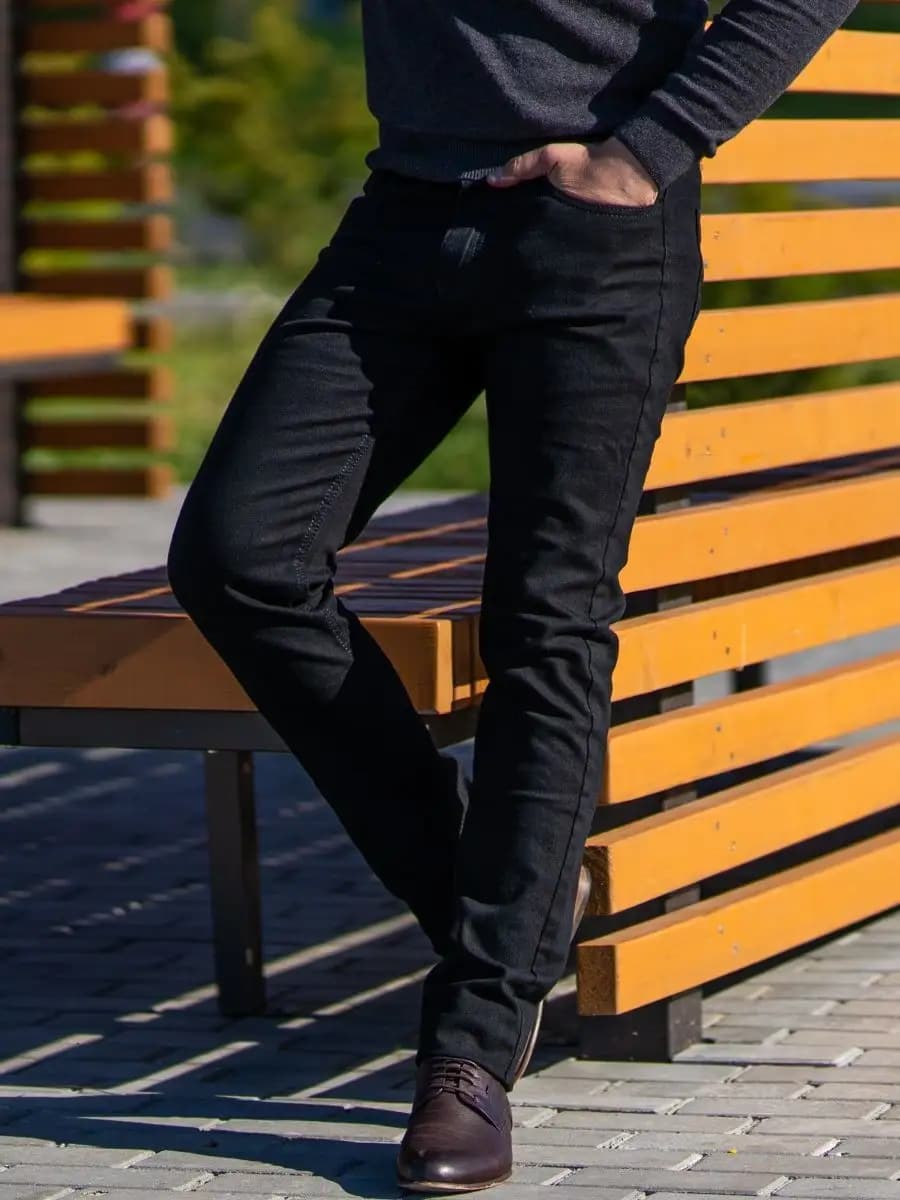 Джинсы прямые штаны офис школа