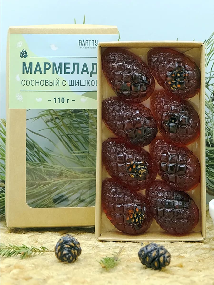 Мармелад натуральный Сосновый с шишкой 110 гр