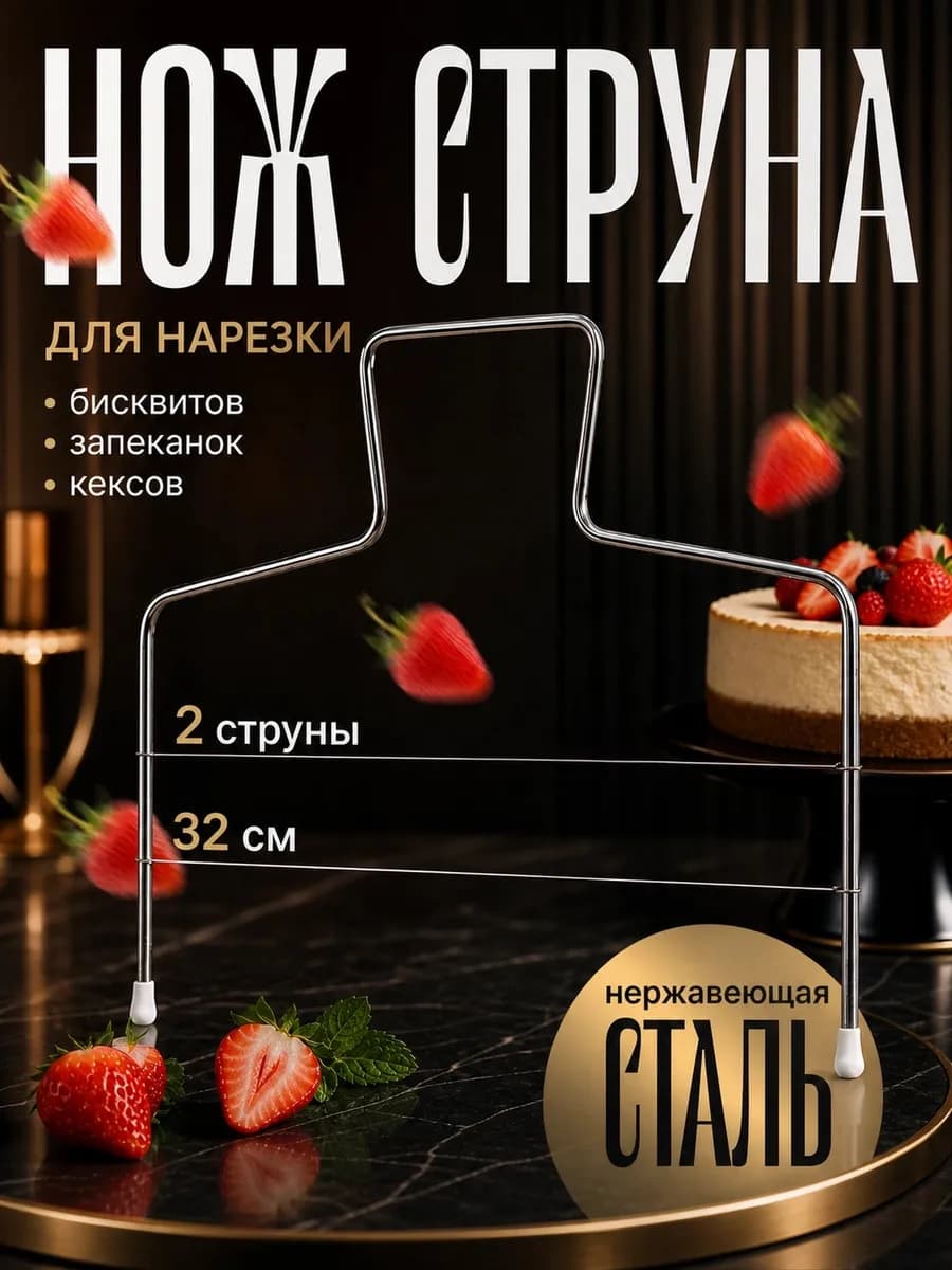 Струна для бисквита 32×16 см