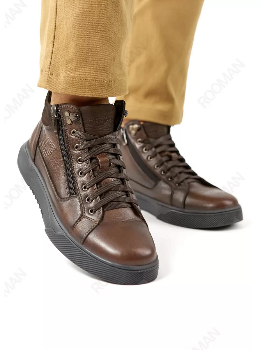 Ботинки кожаные демисезонные