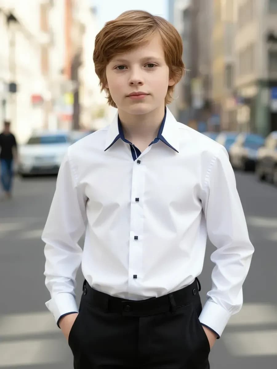 Рубашка школьная для мальчика