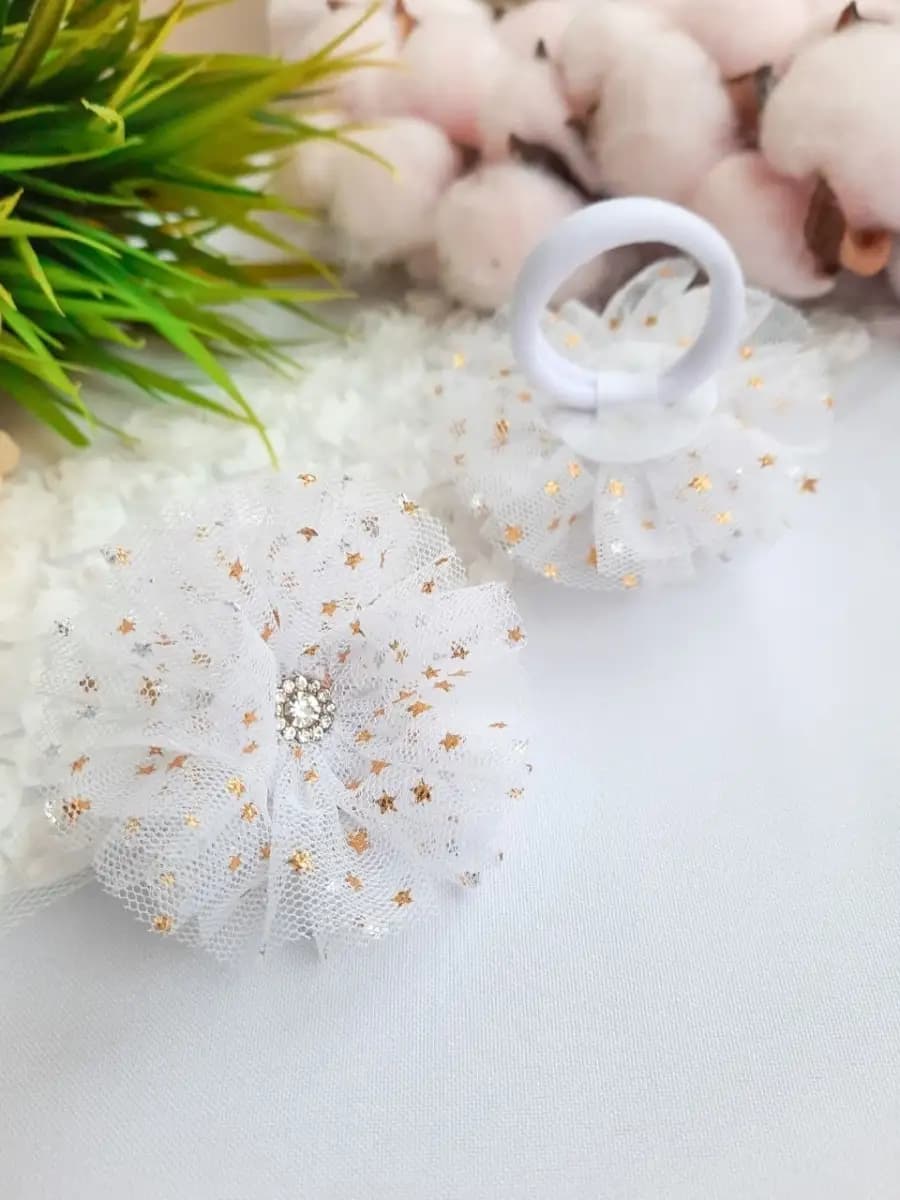 Красивый бант для волос на резинке 2 шт - фото 1