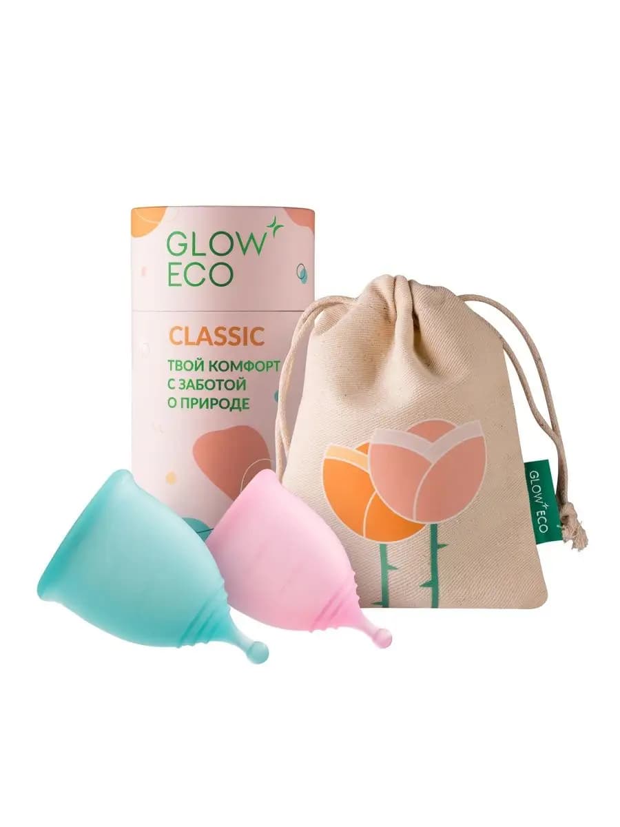 Менструальная чаша для месячных Classic S и M, набор