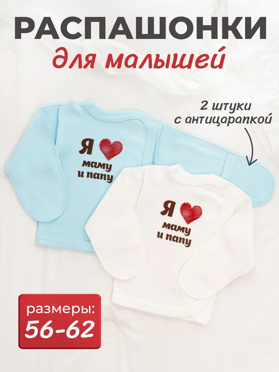 Набор распашонок для новорожденных