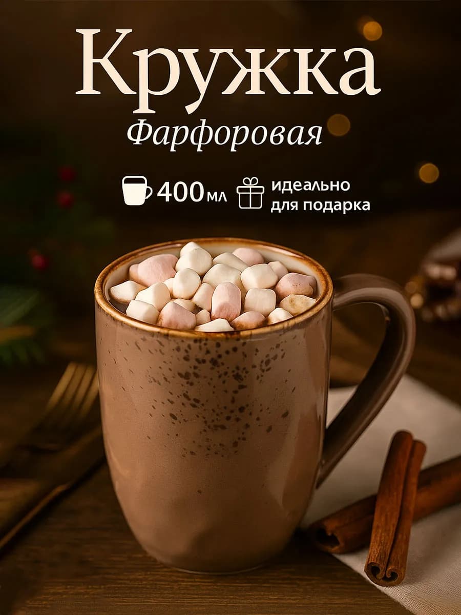 Кружка для чая и кофе «Церера» 400 мл подарочная