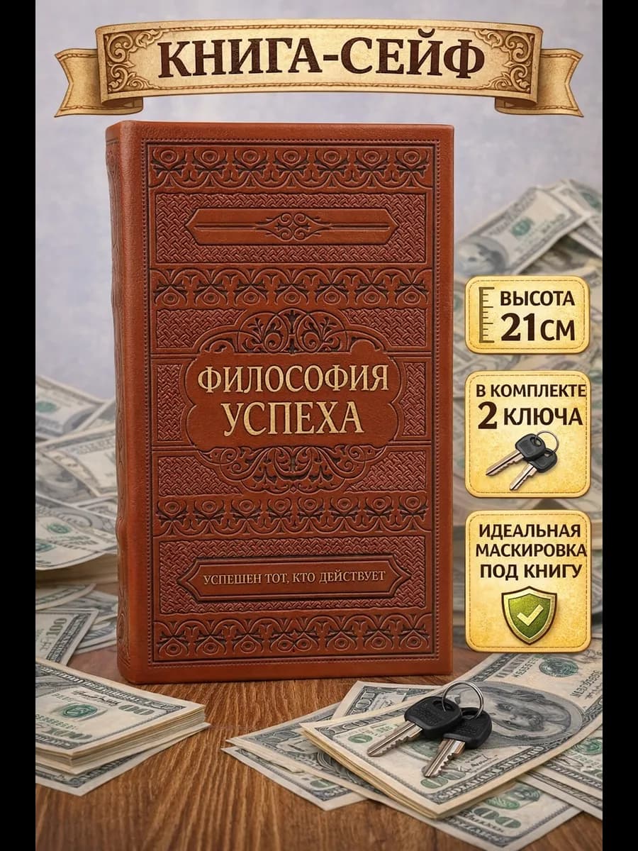 Книга-сейф шкатулка для денег и украшений