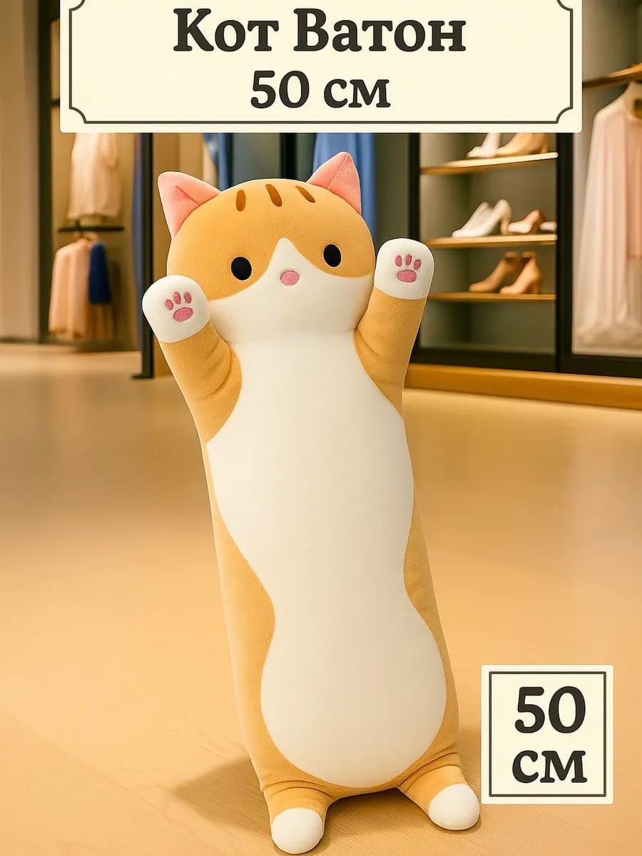 Мягкая игрушка Кот Батон