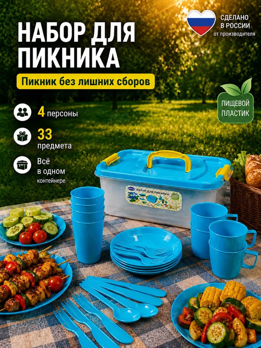 Набор для пикника на 4 персоны
