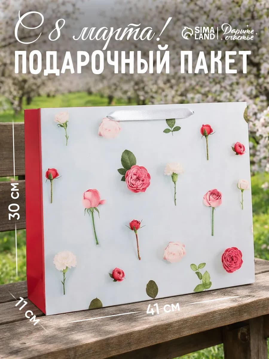 Большой подарочный пакет для упаковки подарка