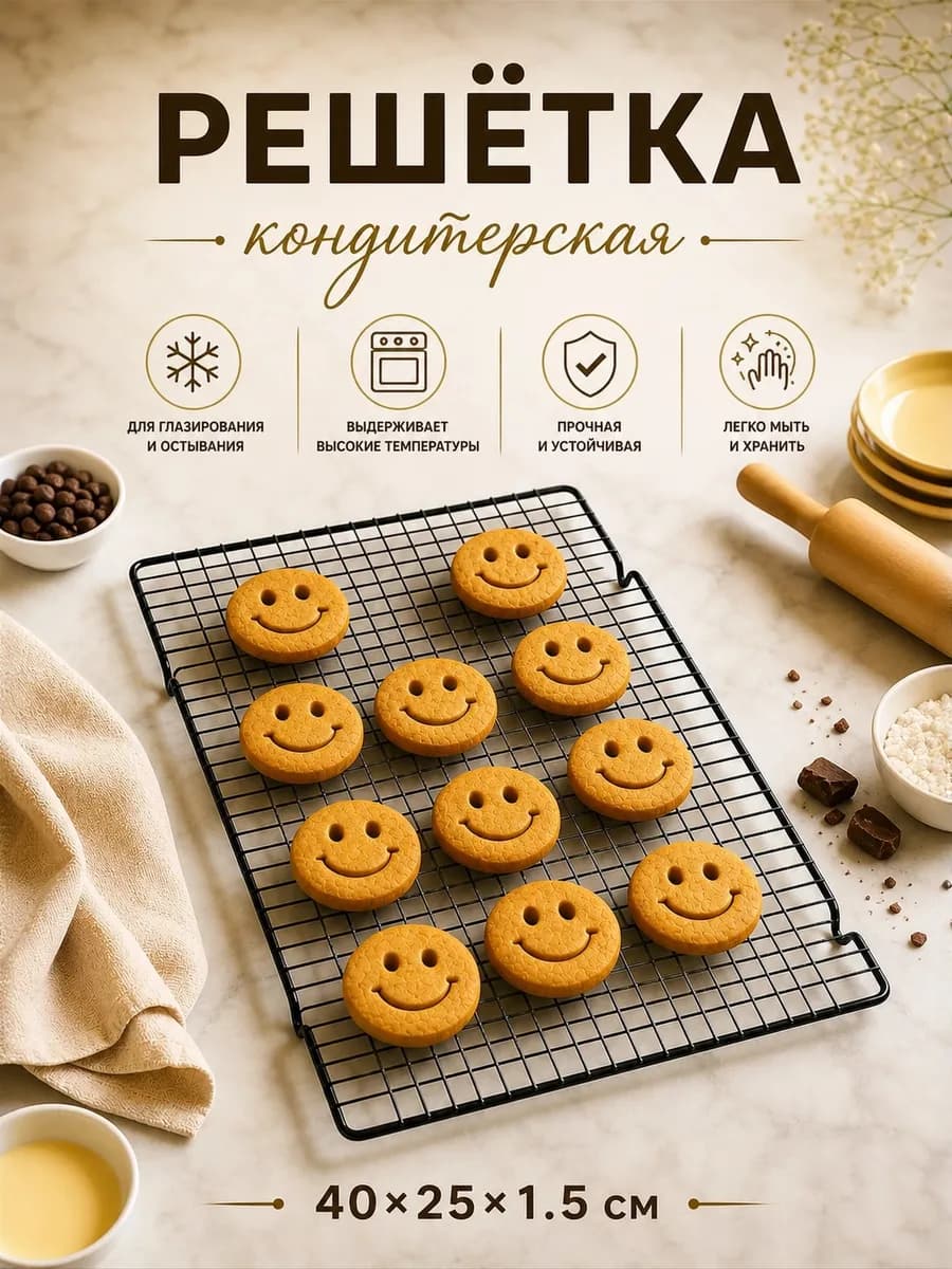 Решетка кондитерская для выпечки и глазирования